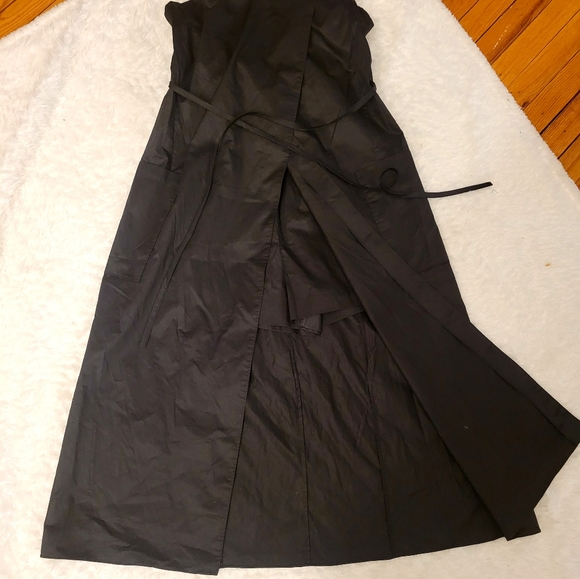 TIBI playsuit strapless wrap effect Jumpsuit,color black, size 6 - Picture 6 of 13